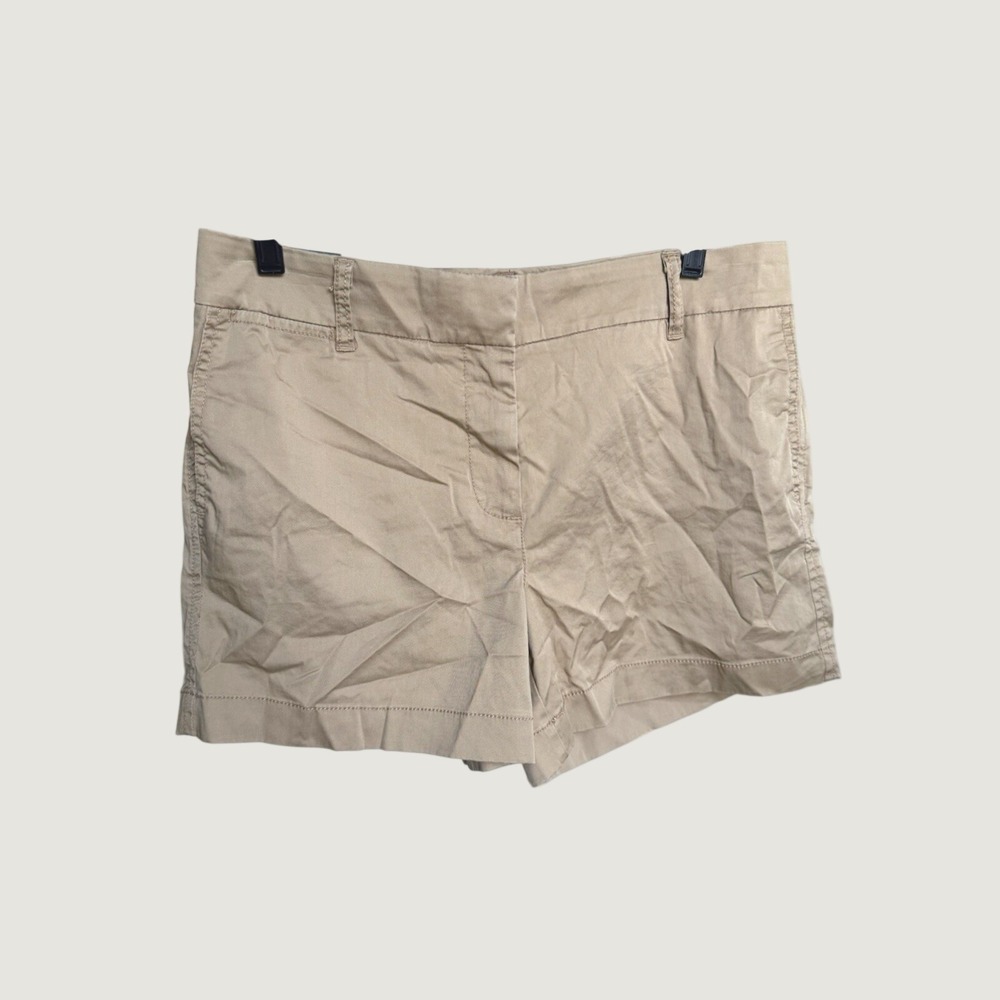 J.Crew Womens Chino Shorts Khaki Tan 4 Inch Inseam Size 8 G2331